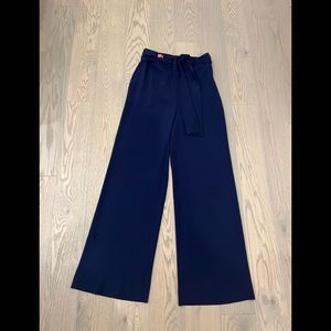 Aritzia - navy blue wide leg pant